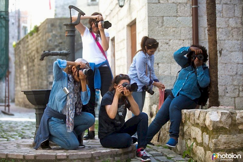 Our students in action, Kotor town, Montenegro