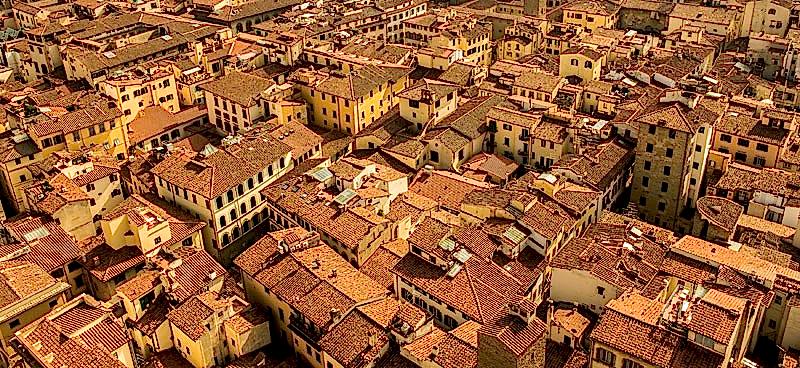 Summer Florence rooftops from the top of the Giotto's Campanile